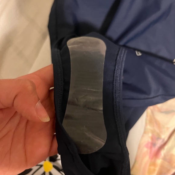 NWOT Abercrombie & Fitch Women One Piece Swimsuit Sz  HighLeg Cheeky Large Logo - Picture 4 of 5